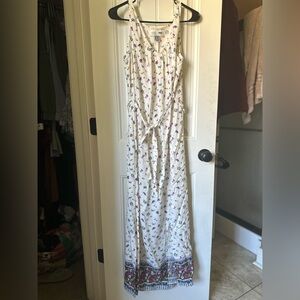 Old Navy Maternity Tie Waist Floral Dress Large